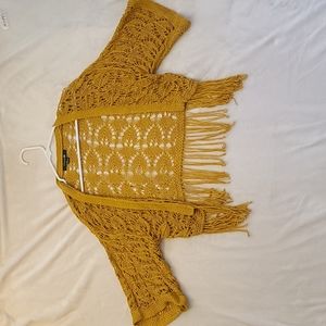 Forever 21 cropped knit kimono